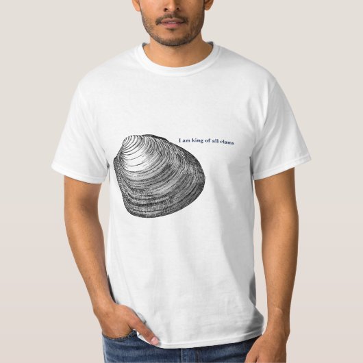 Koning van alle Clams-shirt T-shirt (Voorkant)