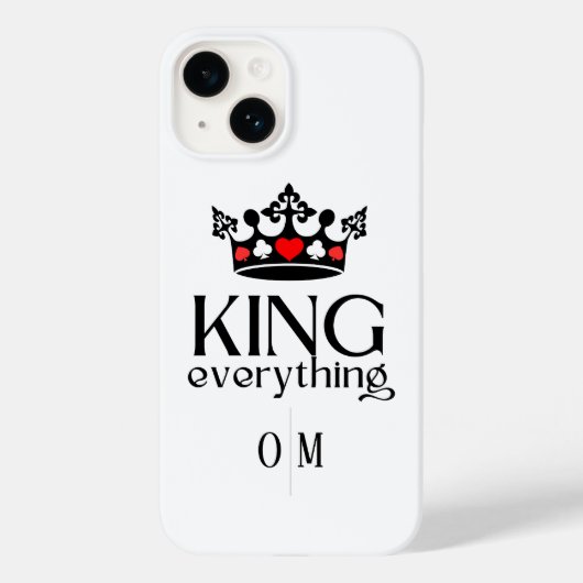 Koning van alles Crown Poker Case-Mate iPhone Case (Achterkant)