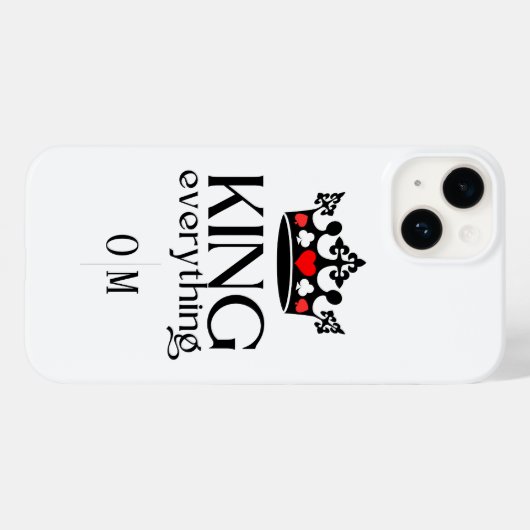 Koning van alles Crown Poker Case-Mate iPhone Case (Achterkant (horizontaal))