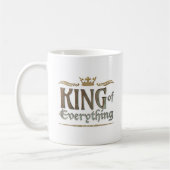 KONING VAN Alles - Grand Medieval Royal Crown Koffiemok (Links)
