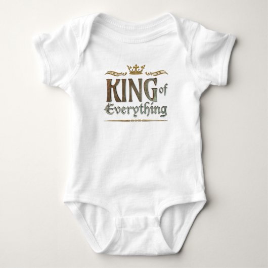 KONING VAN Alles - Grand Medieval Royal Crown Romper (Voorkant)