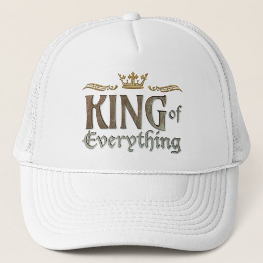 KONING VAN Alles - Grand Medieval Royal Crown Trucker Pet (Voorkant)