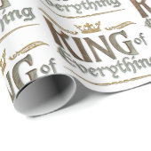 Koning van alles - Jezus Kerstkroon Cadeaupapier (Rol Hoek)