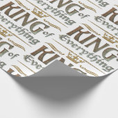KONING van alles - Royalty-vrije belettering, kroo Cadeaupapier (Hoek)