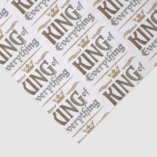 KONING VAN ALLES - Vaderdag Royal Crown Tissuepapier (Detail)