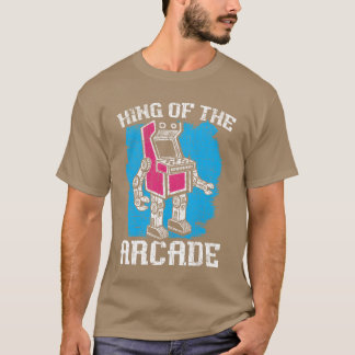 Koning Van Arcade Gaming Video Game Speler Gamer g T-shirt