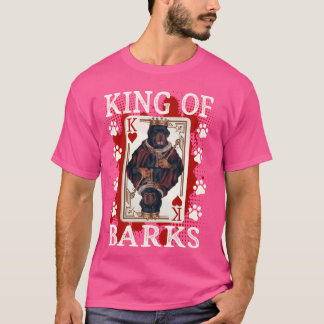 Koning van Barks en Koning van de harten Rottweile T-shirt