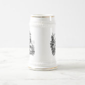 Koning van bier gegraveerd Stein Bierpul (Center)