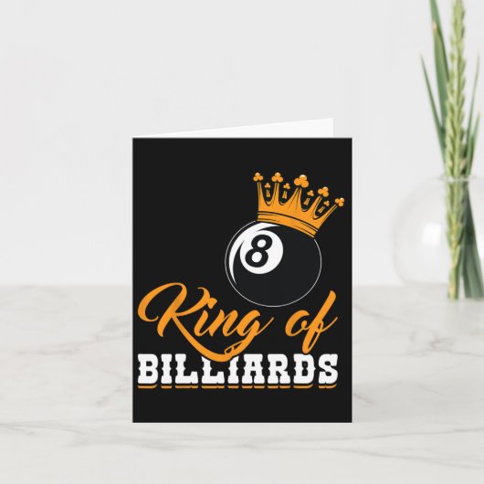 Koning van Biljart 8 kroonprins Kaart (Voorkant)