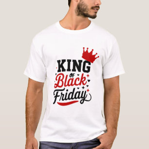 Koning van Black Friday Kroon Typografie Winkel Da T-shirt