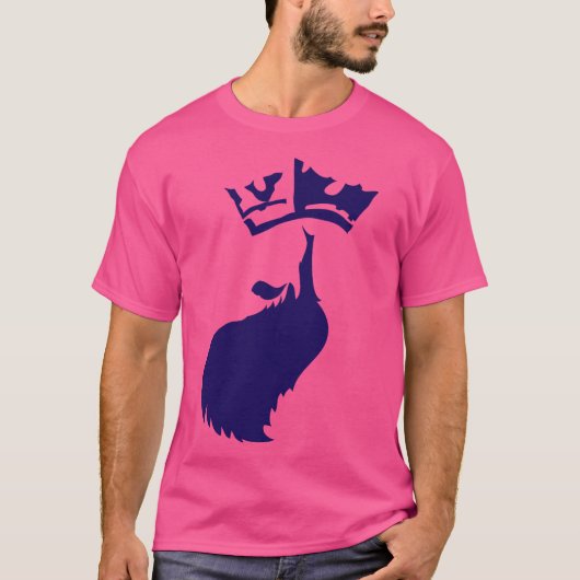 Koning van Blauwe Rijk op Roze T-shirt (Voorkant)