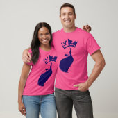 Koning van Blauwe Rijk op Roze T-shirt (Unisex)