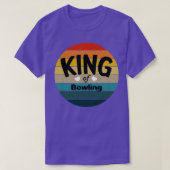 Koning van Bowling Bowling Bowler Ball T T-shirt (Design voorkant)