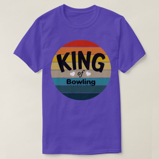 Koning van Bowling Bowling Bowler Ball T T-shirt (Design voorkant)