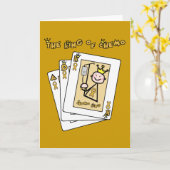 Koning van Chemo - Kinderkanker Gouden Lint Kaart (Gele Bloem)