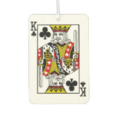 Koning van Clubs Speelkaarten Luchtverfrisser (Voorkant)
