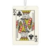 Koning van Clubs Speelkaarten Luchtverfrisser (Achterkant)