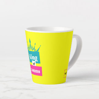Koning van comms latte mok
