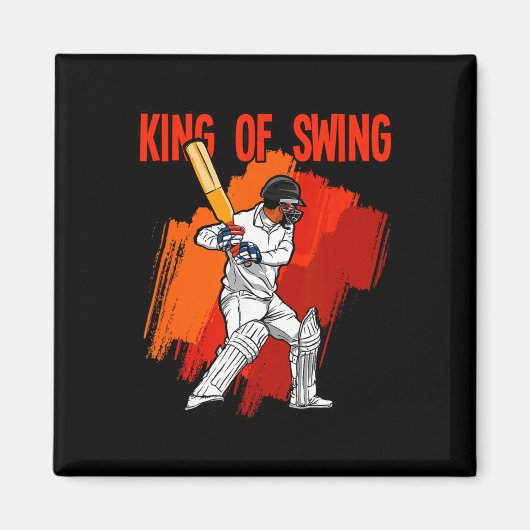 Koning van cricket magneet (Voorkant)