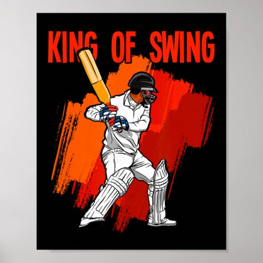 Koning van cricket poster (Voorkant)