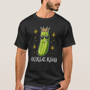Koning van de augurken Vegan Grappige Komkommer Gr T-shirt
