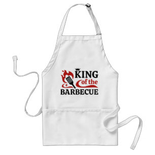 koning van de barbecue standaard schort