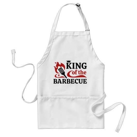 koning van de barbecue standaard schort (Voorkant)