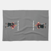 Koning van de Barbeque Keukenhanddoek (Horizontaal)