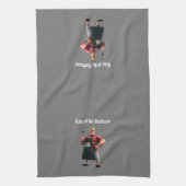 Koning van de Barbeque Keukenhanddoek (Verticaal)