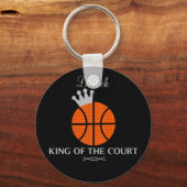Koning van de Basketball Sleutelhanger van de Cour (Voorkant)