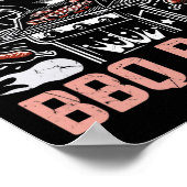 Koning van de BBQ Bash Partij Poster (Hoek)