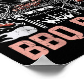 Koning van de BBQ Bash Partij Poster (Hoek)