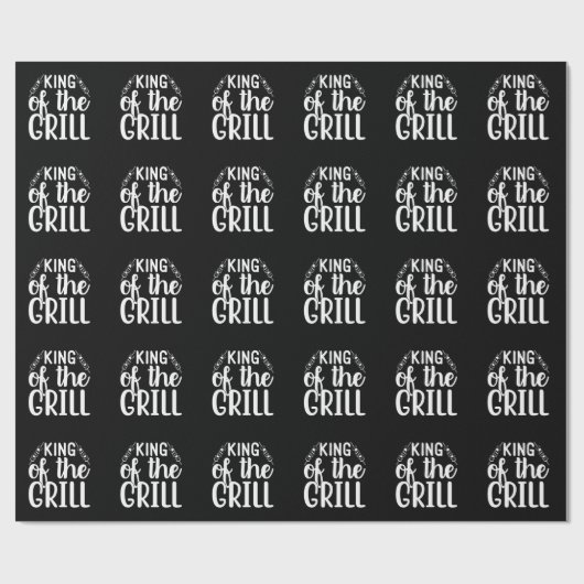 koning van de BBQ Cadeaupapier (Vlak)