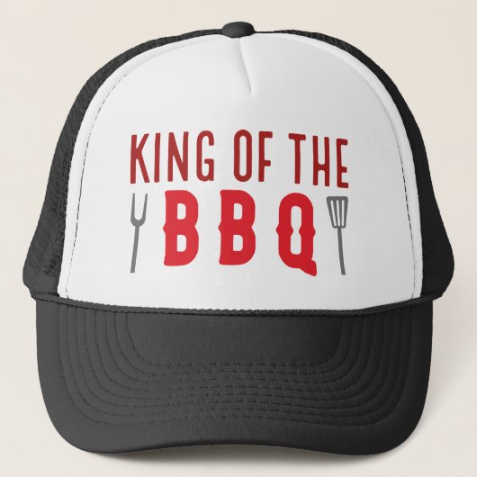 koning van de BBQ Trucker Pet (Voorkant)