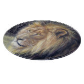 Koning van de Beasts 12-inch ronde glazen snijbord Snijplank (Hoek)