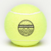 Koning van de benaming van de rechtbank Datum vast Tennisballen (Achterkant)