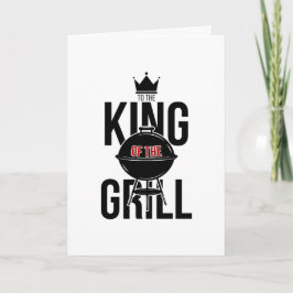 Koning van de Birthday Kaart van de Grill Vaderdag