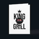 Koning van de Birthday Kaart van de Grill Vaderdag<br><div class="desc">Pas de aangepaste tekst hierboven aan. U kunt extra coördinerende punten in ons "VOOR DAD"collectie vinden.</div>