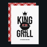 Koning van de Birthday Kaart van de Grill Vaderdag<br><div class="desc">Pas de aangepaste tekst hierboven aan. U kunt extra coördinerende punten in ons "VOOR DAD"collectie vinden.</div>