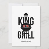 Koning van de Birthday Kaart van de Grill Vaderdag (Voorkant)