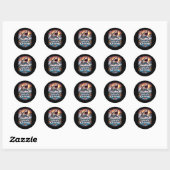 Koning van de Blauwe Diepte Ronde Sticker (Vel)