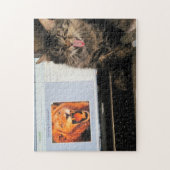 Koning van de borsten en lachen van de kat of uw f legpuzzel (Verticaal)