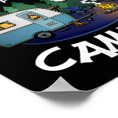 Koning Van De Camper Camping Reis Geschenk Voor Ma Poster (Hoek)