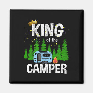 Koning Van De Camper Camping Reis Trailer Weg Tra Magneet