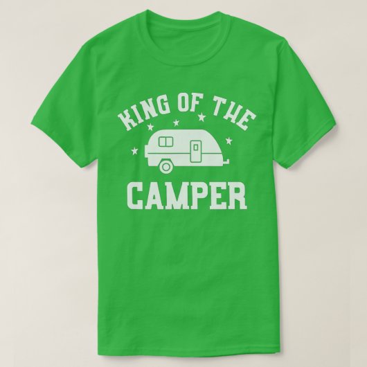 Koning van de Camper - Funny RV Camper T-shirt (Design voorkant)