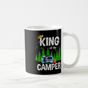 Koning Van De Camper Kampeer Reis Trailer Weg Tra Koffiemok