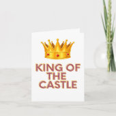 Koning van de Castle Fathers Day Kaart (Voorkant)