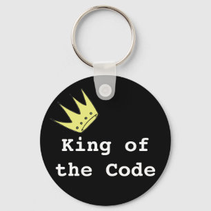 Koning van de code sleutelhanger
