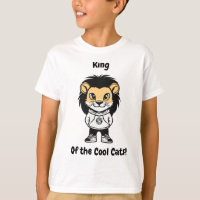 Koning van de coole katten! T-shirt voor kinderen
