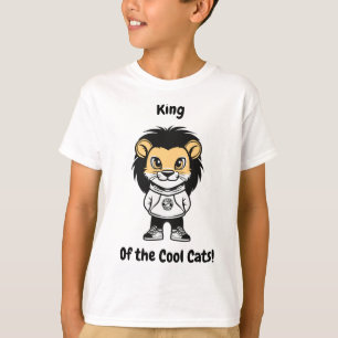 Koning van de coole katten! T-shirt voor kinderen